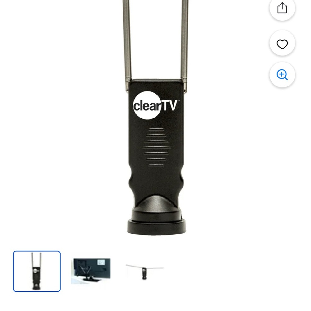 Black Antenna. Clear tv
